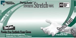 Vinyl Exam Gloves-DermAssist Stretch