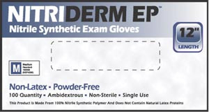 Extended Nitrile Exam Gloves-NitriDerm EP