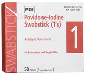 PDI PVP Iodine Prep Swabstick 1s