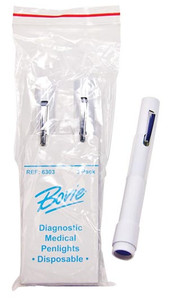 Bovie Diagnostic Medical Penlight 6303 with Cobalt Filter Pack
