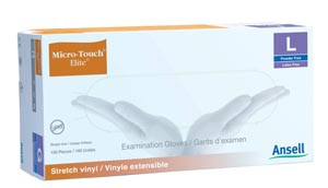 Ansell Vinyl Exam Gloves Micro-Touch Elite