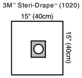 3M Steri-Drape Small Drape w/Adhesive Aperture 1020