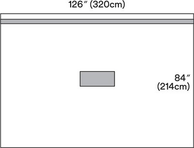 3M Steri-Drape Patient Isolation Drape, 1014, 320 cm x 214 cm (126 in x 84 in)