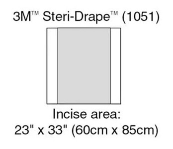 3M Steri-Drape Incise Drape 1051