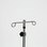 Stainless Steel IV Pole with Five Leg Spider Base