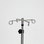 Stainless Steel IV Pole with Five Leg Spider Base