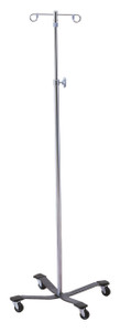 IV Pole Heavy Duty Stand with 4 Leg Base