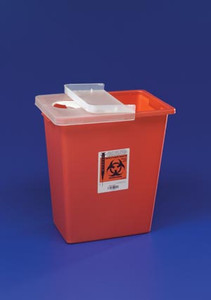 Covidien Sharps Container with Hinged Lid