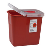 SharpSafety Multi-Purpose Sharps Container with Hinged Lid
