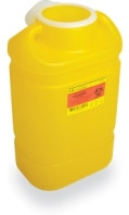 BD Chemotherapy Sharps Container 5 Gal Hinge Cap