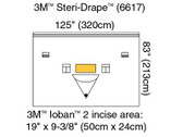 3M Steri-Drape Isolation Drape with Ioban 2 Incise Film Pouch 6617