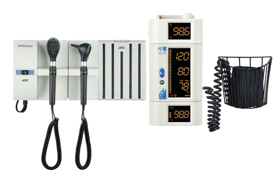 ADC Adstation Wall System LED Otoscope LED Coax Plus