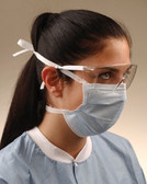 Crosstex Surgical Mask Tie-On Blue GCS 