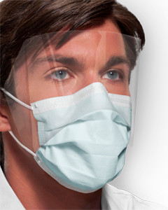 Crosstex Medical Mask Isofluid Fog Free Face Mask with Shield