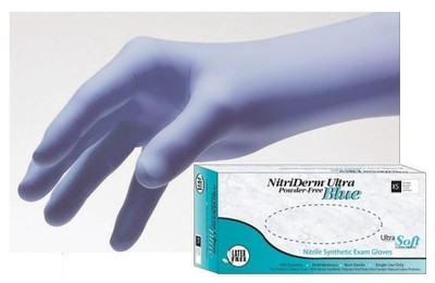Sterile Nitrile Exam Gloves-NitriDerm EC Pairs