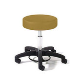 Physician Stool with Foot Ring Adjustment,Black Composite Base