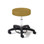 Physician Stool with Foot Ring Adjustment,Black Composite Base