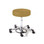 Physician Stool with Foot Ring Adjustment,Aluminum Base