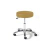 Physician Stool with Lever Adjustment,Bright Chrome Base