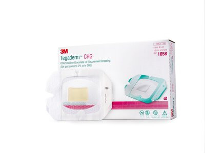 3M Tegaderm CHG Transparent Film IV Securement Dressing - USA