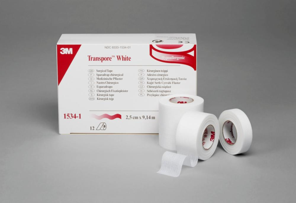  Micropore 3M Tape Surgical Hypoallergenic Paper White 1 X 10yd  6/Rolls : Health & Household