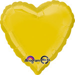 Citrine Yellow Foil Heart 
