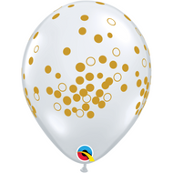 Clear Confetti Dots Latex 