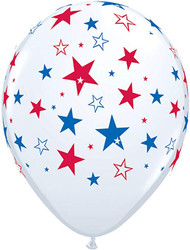 Red & Blue Stars Latex
