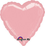 Light  Pink Foil Heart 