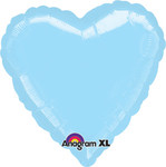 Pastel Blue Foil Heart 