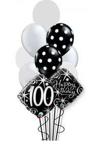 100th Birthday Sparkles & Dots 