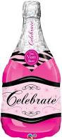 Pink Wine Bottle 
