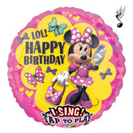 Minnie Mouse Singing Birthday Balloon 