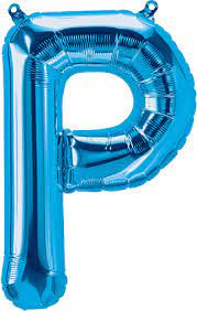 Blue Letter P