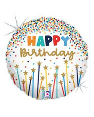 Happy Birthday Star Candles 
