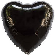 Black Foil Heart 