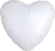 White Foil Heart 