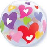 Colorful Hearts Bubble 