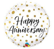Happy Anniversary Gold Dots 