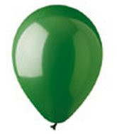 11" Green Helium Filled w/ Hi Float 