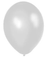 11" Pearl White Helium Filled Latex w/ Hi Float 