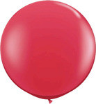 36" Red Helium filled Latex balloon w/ Hi Float 