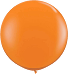 36" Orange Helium filled Latex balloon w/ Hi Float 