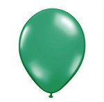 16 in Emerald Green Helium filled latex w/ Hi float 