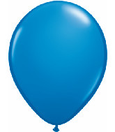 16 in Blue Helium filled latex w/ Hi float 