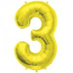 Foil Number 3 - Gold