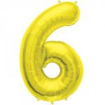 Foil Number 6 - Gold