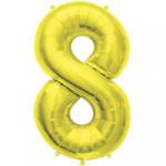 Foil Number 8 - Gold
