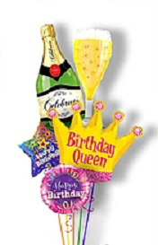 Bubbly Birthday Queen Bouquet