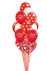 Valentine Polka Dot Mix Bouquet 